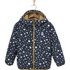 Underground Glow Reversible Primaloft Jacket, Gold And True Navy - Parkas - 1 - thumbnail