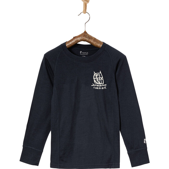 Elo Uil Merino Long Sleeve Tee, True Navy