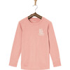 Elo Uil Merino Long Sleeve Tee, Sunset Rose - T-Shirts - 1 - thumbnail