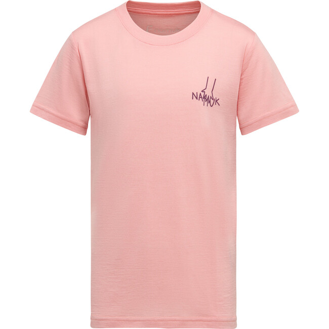 Dea Merino T-Shirt "Helping Hands", Sunset Rose