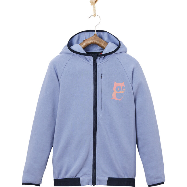 Spie Bike Zip-Up Hoodie, Purple Blue