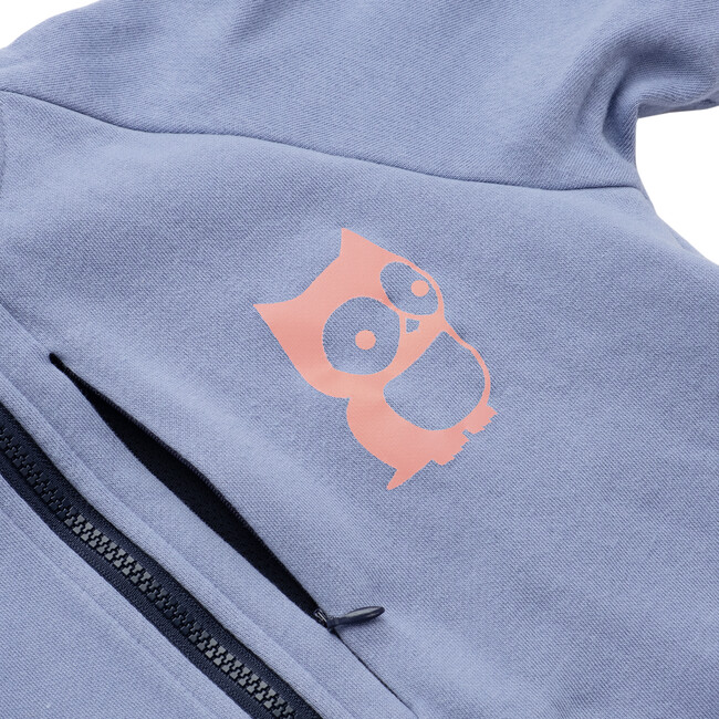 Spie Bike Zip-Up Hoodie, Purple Blue - Sweatshirts - 3