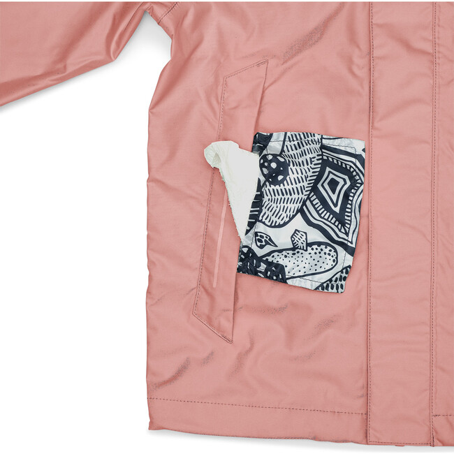 Chip Rain Jacket, Dark Rose - Raincoats - 6