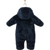 Mou High Loft Fleece Baby Overall, True Navy - Bunting - 2