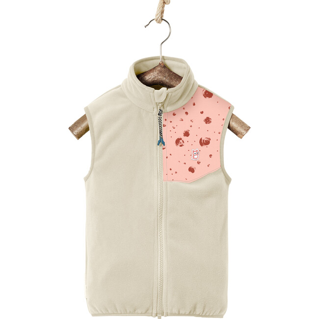 Galaxy Muka Bio-Fleece Vest, Teddy And Sunset Rose