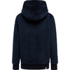 Panda Fleece High Loft Chin Guard Zipper Pocket Hoodie, True Navy - Jackets - 2