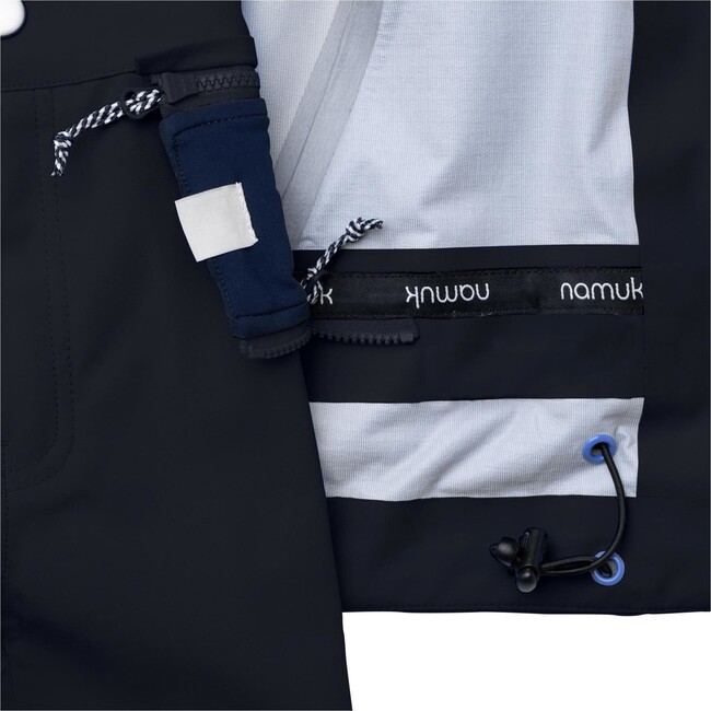 Turas All Season 3-Layer Waterproof Chin Guard Zipper Jacket, True Navy - Jackets - 5