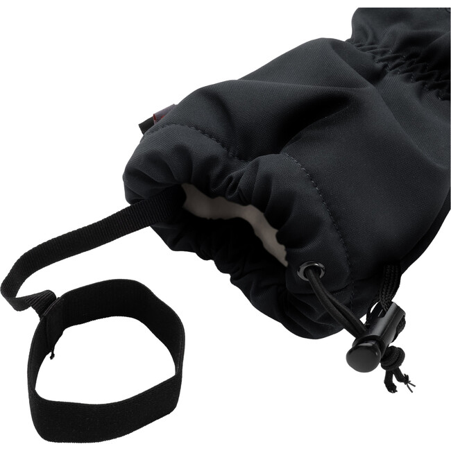Stelling PrimaLoft Silicon Print Wrist Leash Snow Gloves, Black - Gloves - 6
