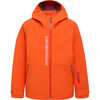 Turas All Season 3-Layer Waterproof Chin Guard Zipper Jacket, Red Orange - Jackets - 1 - thumbnail