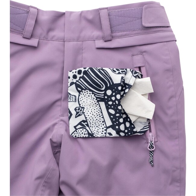 Lumi High Back Adjustable Waistband Snow Pants, Lavender - Snow Pants - 7