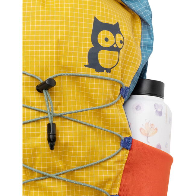 Eon Lightweight Mesh Shoulder Waterproof Backpack Upcycled 14L, Sunflower Yellow & Blue - Backpacks - 4