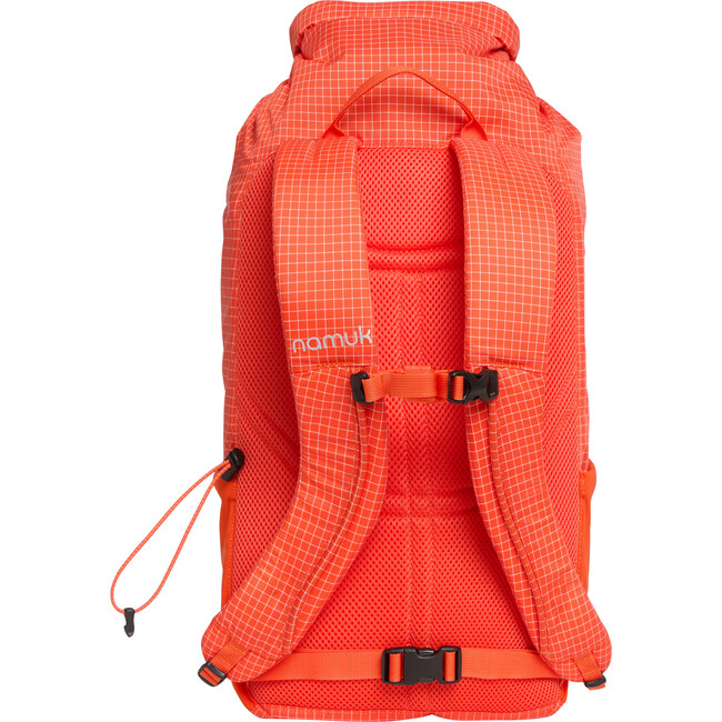 Leon Lightweight Mesh Pocket Waterproof Backpack 20L, Red Orange