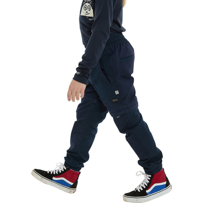 Mack Elastic Waist Drawstring Convertible Zip-Off Pants, True Navy - Pants - 6