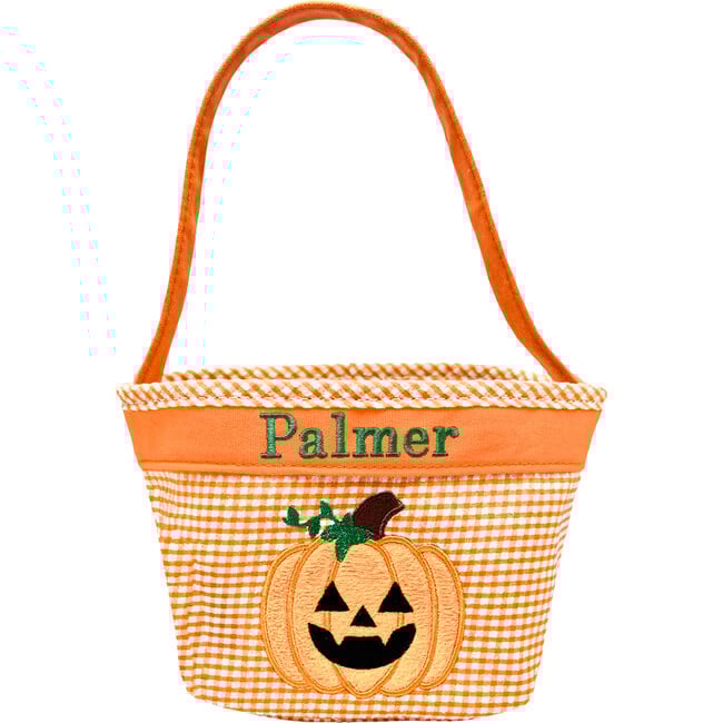 Petite Halloween Pumpkin Tote, Orange