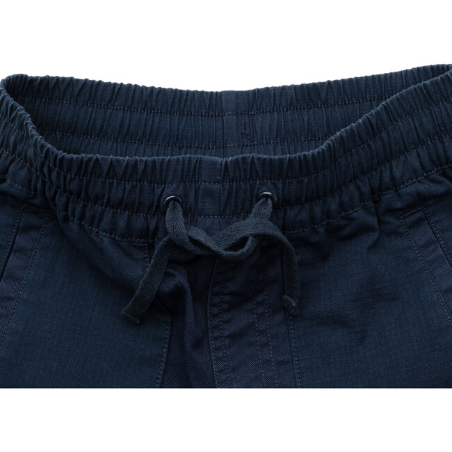 Mack Elastic Waist Drawstring Convertible Zip-Off Pants, True Navy - Pants - 9