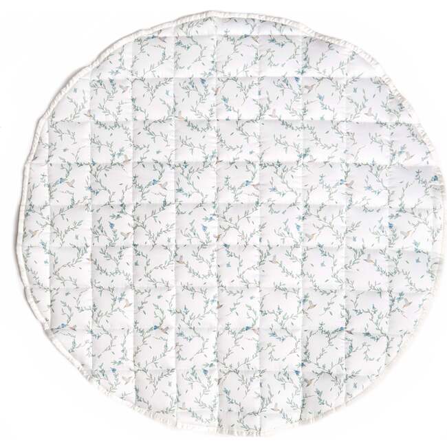Secret Garden Print Round Play Mat, Ivory
