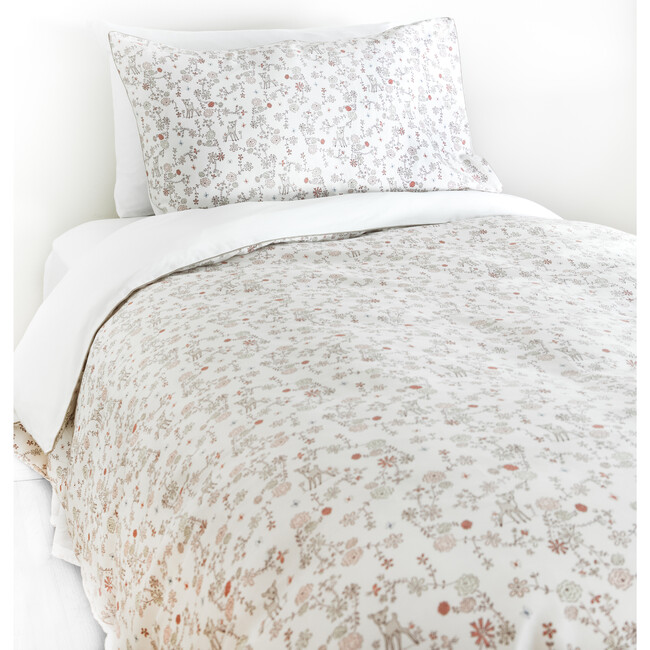 Into The Woodlands Twin Set, Ivory - Duvet Sets - 3