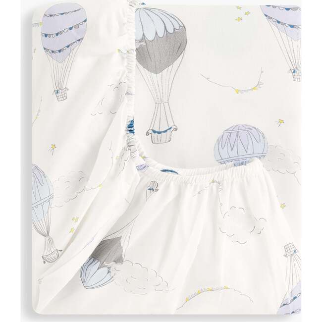 Touch The Sky Crib Sheet, Blue - Crib Sheets - 2