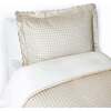 Picnic Gingham Print Duvet Twin Set, Beige - Duvet Sets - 1 - thumbnail
