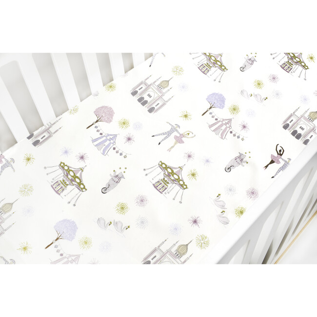 *Exclusive* Adventures in Wonderland Crib Sheet, Rose - Crib Sheets - 1
