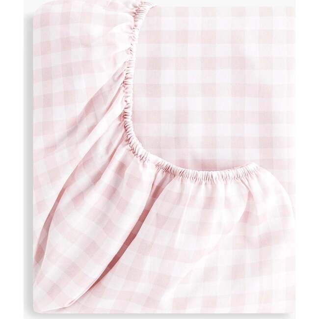 Picnic Gingham Crib Sheet, Pink - Crib Sheets - 2