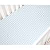 Picnic Gingham Crib Sheet, Blue - Crib Sheets - 1 - thumbnail