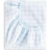 Picnic Gingham Crib Sheet, Blue - Crib Sheets - 2
