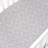 Bird's Song Crib Sheet, Grey - Crib Sheets - 1 - thumbnail