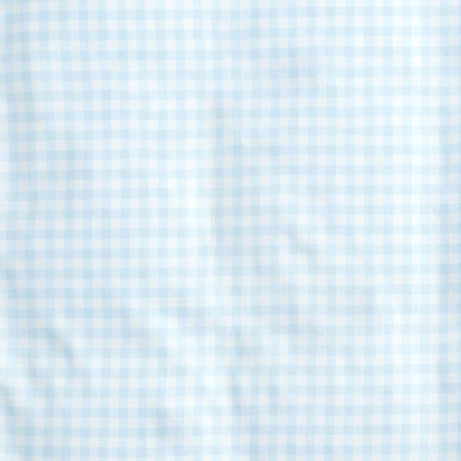 Picnic Gingham Crib Sheet, Blue - Crib Sheets - 4