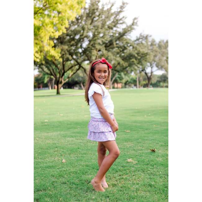 Maggie Girls' Tiered Skirt, Bunting Floral - Skirts - 2