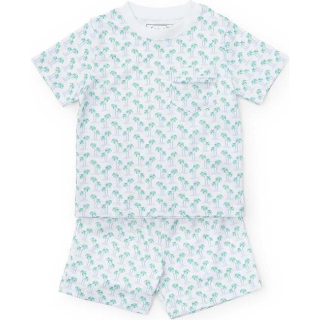 Charles Boys' Short Set, Palm Tree Isle Blue - Mixed Apparel Set - 1