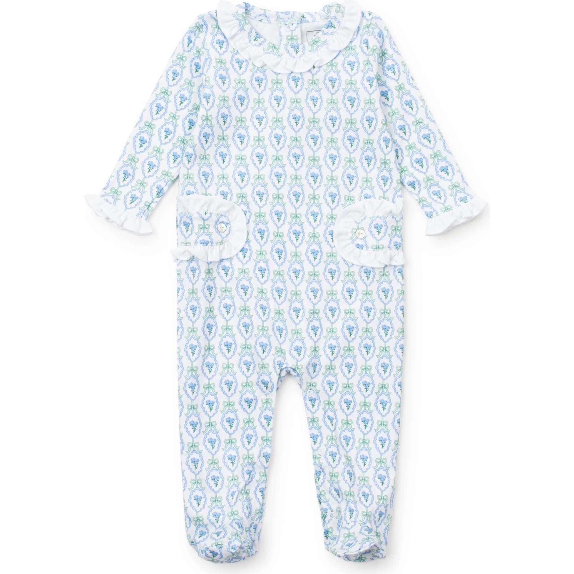 Lucy Girls' Romper, Hampton Blooms - Rompers - 1