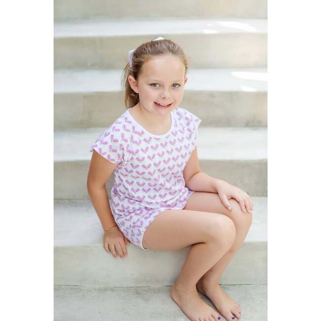 Emery Girls' Short Set, Pickleball Pink - Mixed Apparel Set - 3