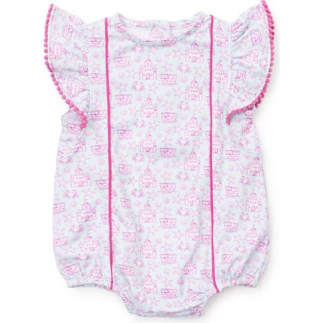 Marion Girls' Pima Cotton Bubble, Sandcastles Pink