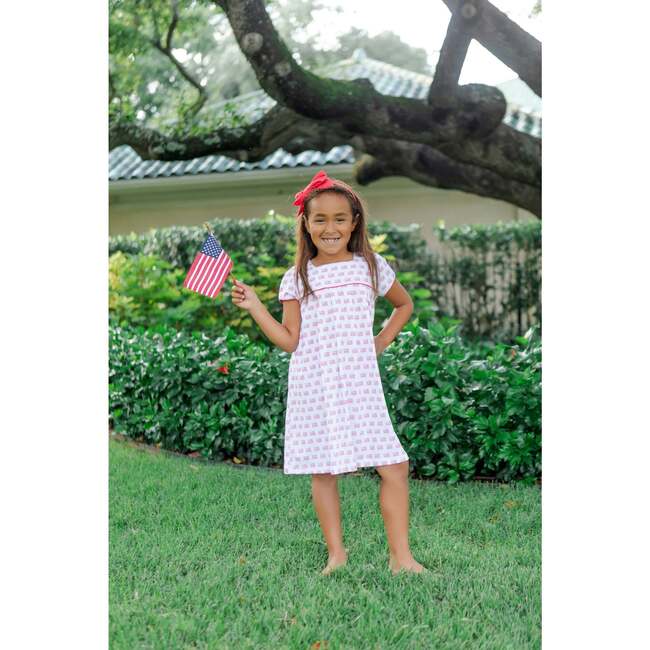 Lizzy Girls' Dress, American Flag - Dresses - 2