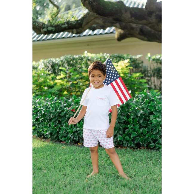 Walker Boys' Short Set, American Flag - Mixed Apparel Set - 2