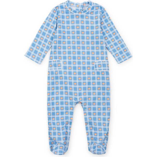Preston Boys' Romper, Pumpkin Plaid - Footie Pajamas - 1