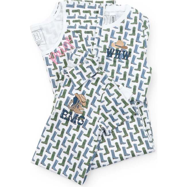 Grayson Boys' Pajama Pant Set, Cowboy Boots - Pajamas - 4