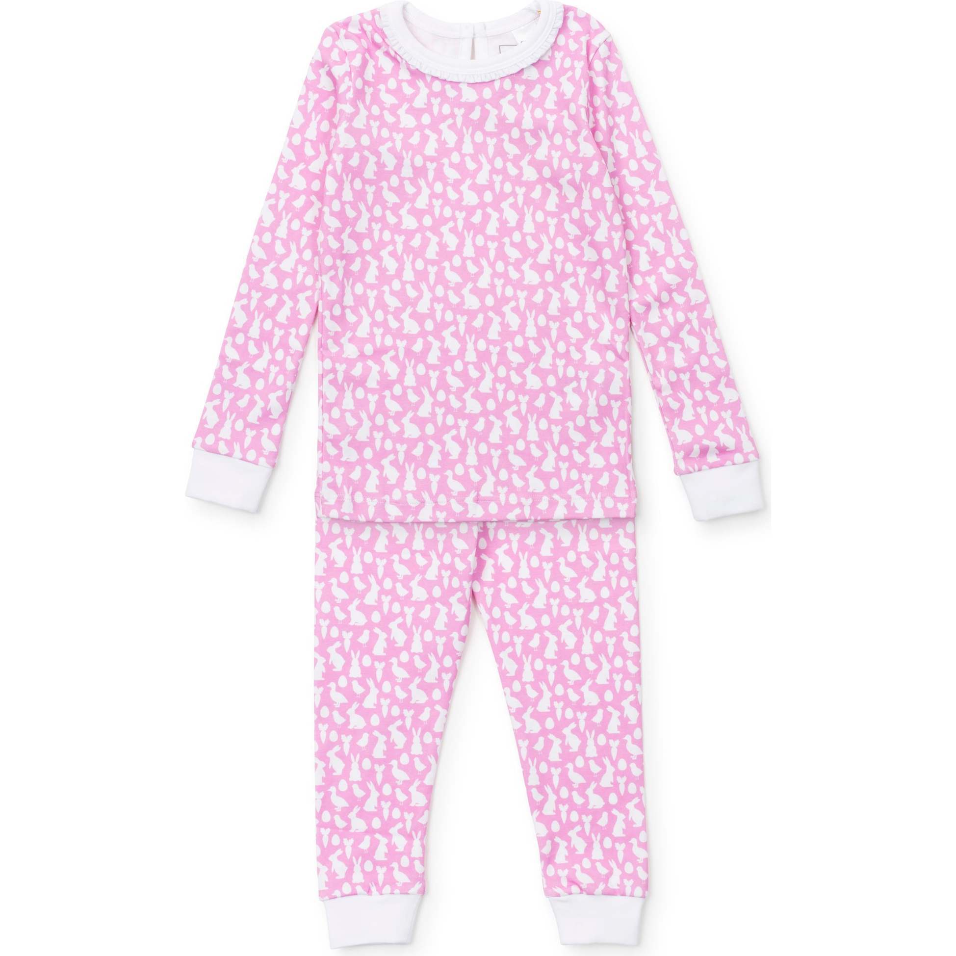 Ava Girls' Pajama Pant Set, Easter Time Pink - Pajamas - 1