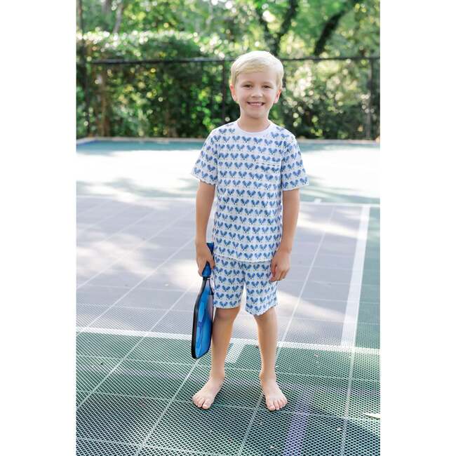 Charles Boys' Short Set, Pickleball Blue - Mixed Apparel Set - 3