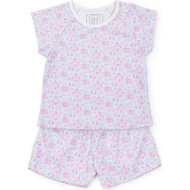 Emery Girls' Short Set, Sandcastles Pink - Mixed Apparel Set - 1