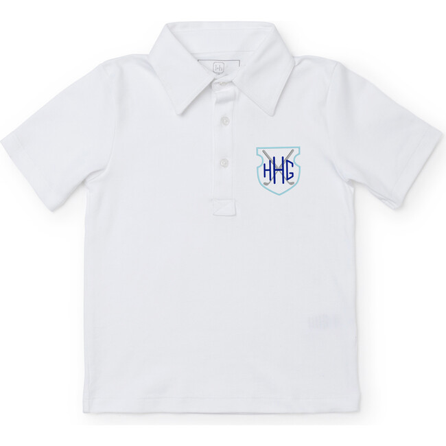 Griffin Pima Cotton Polo Golf Shirt, White - Polo Shirts - 2