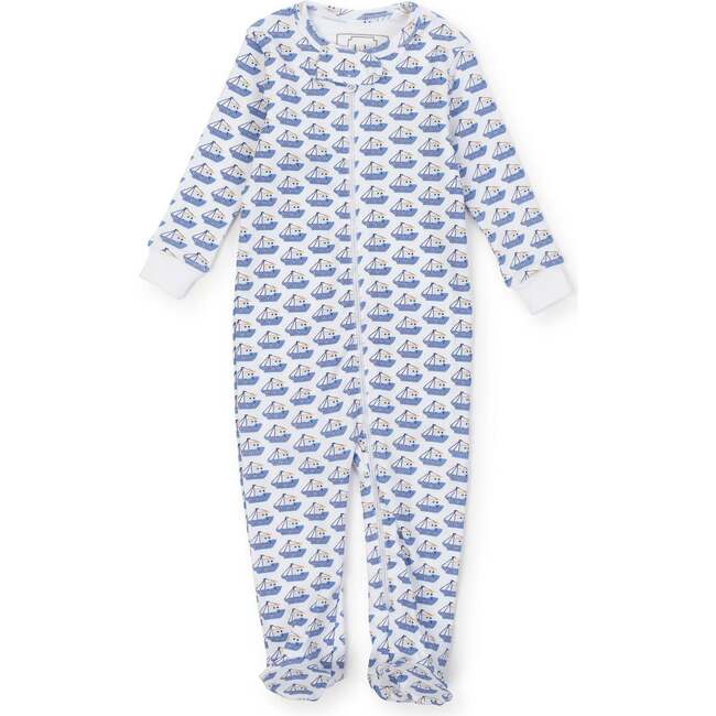 Parker Zipper Pajama, Bayside Boats - Footie Pajamas - 1
