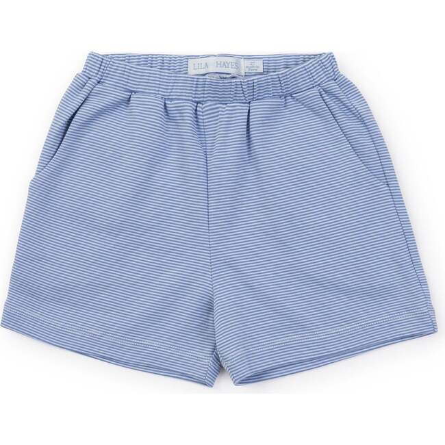 Sawyer Boys' Play Shorts, Blue and White Stripe