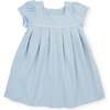 Lizzy Girls' Woven Cotton Dress, Light Blue - Dresses - 1 - thumbnail