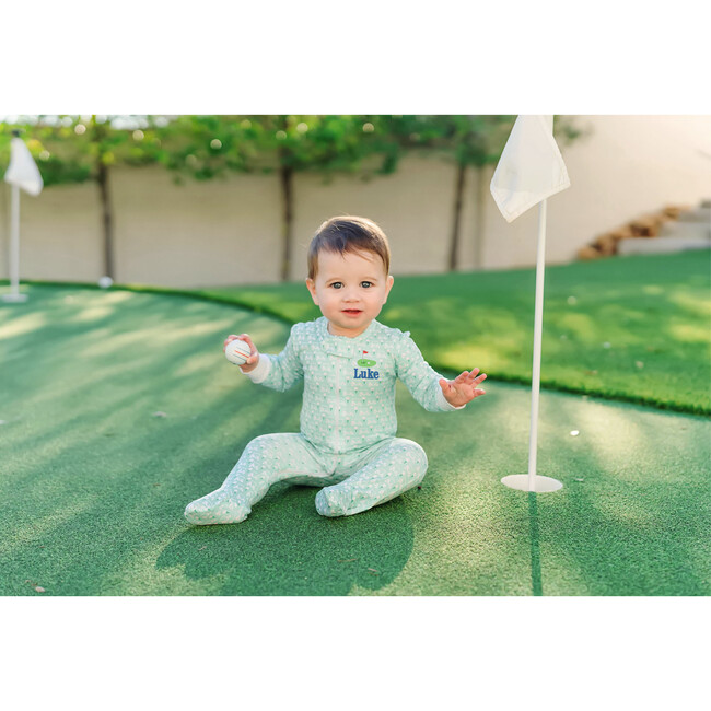 Parker Boys' Zipper Pajama, Golf Putting Green - Footie Pajamas - 3
