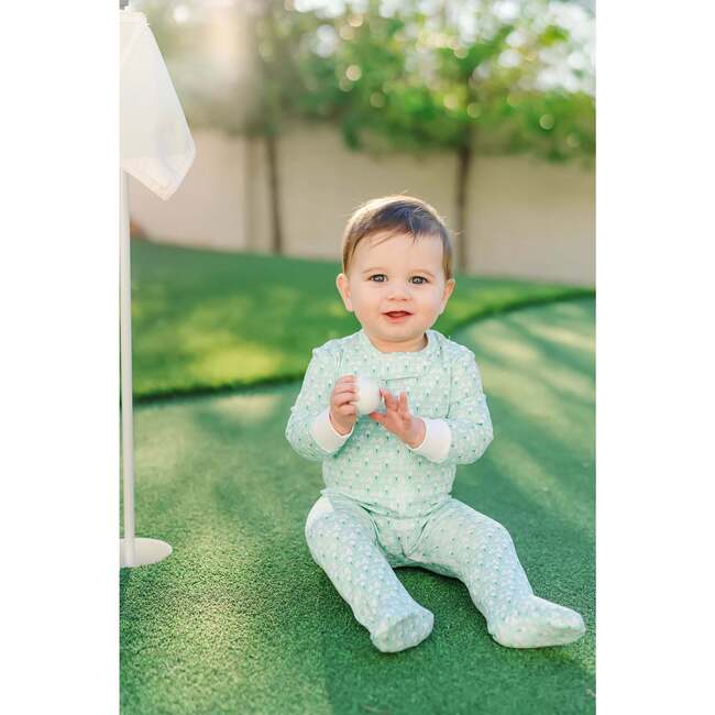 Parker Boys' Zipper Pajama, Golf Putting Green - Footie Pajamas - 4