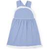Eden Girls' Dress, Blue and White Stripes - Dresses - 1 - thumbnail