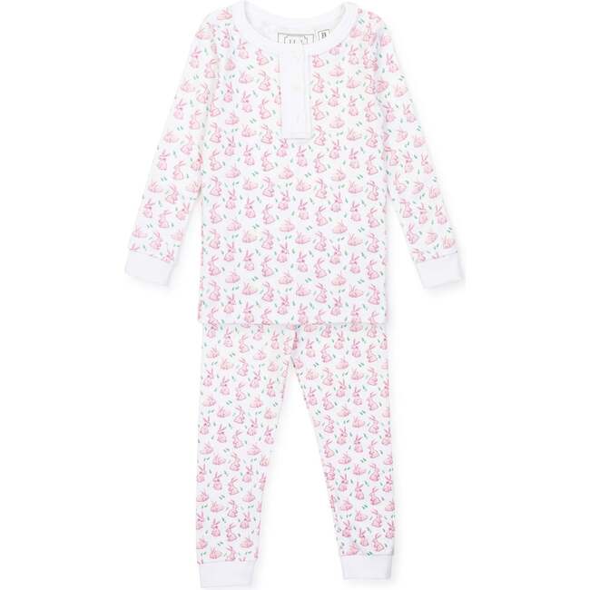 Alden Girls' Pajama Pant Set, Bunny Hop Pink - Pajamas - 1