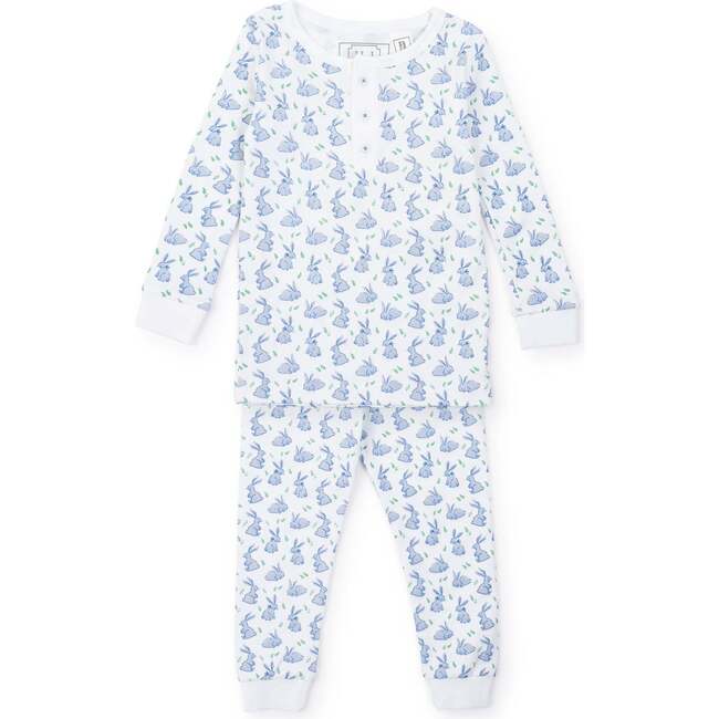 Jack Boys' Pajama Pant Set, Bunny Hop Blue - Pajamas - 1